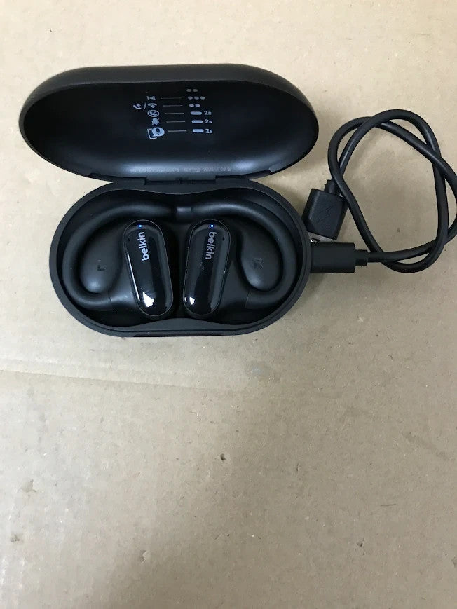 Belkin Soundform Play True Wireless Bluetooth Earbuds Black Charging Case