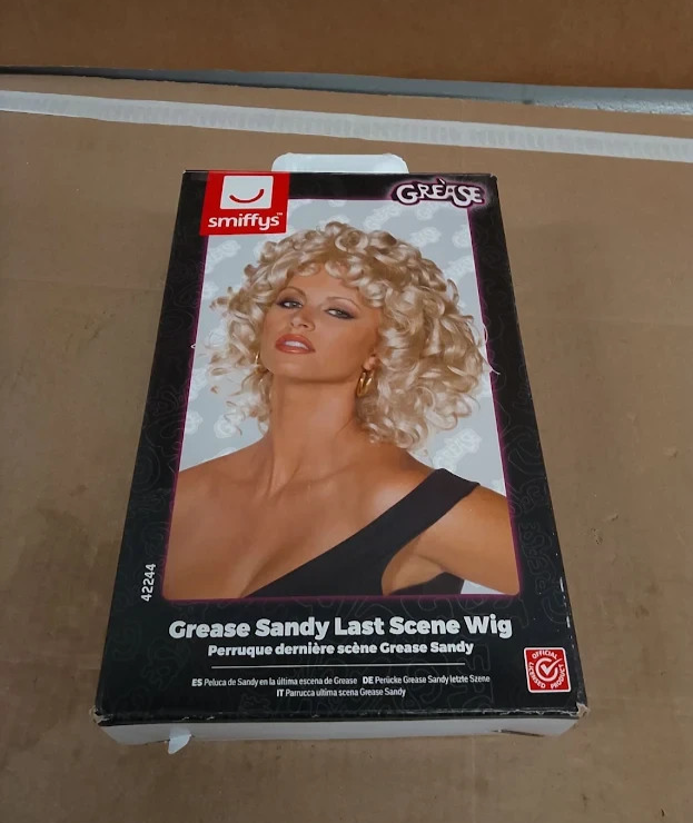 Smiffys Official Grease Sandy Last Scene Blonde Wig Fancy Costume Accessor New