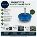 Lawnmower Blade Sharpener Garden Grinder Wheel Stone Rotary Power Drill