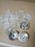 Genware 8053 4 S/ST Revolving Relish Server 4 Way Aluminium Heavy Weight