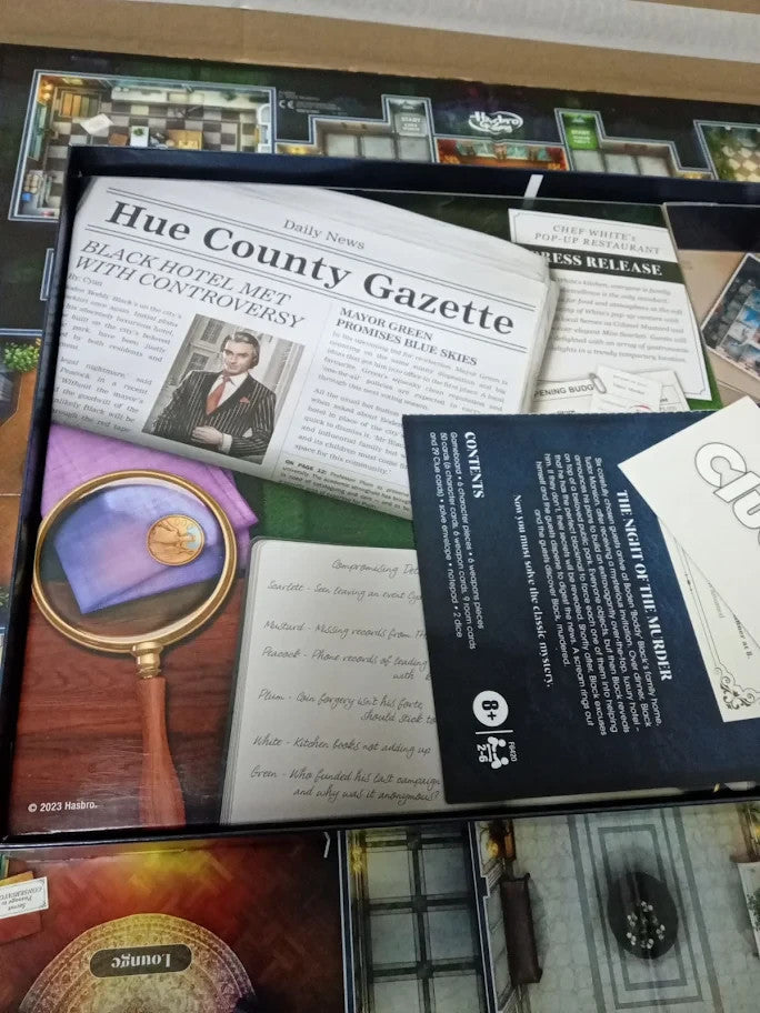 Hasbro Gaming Cluedo Board Game Reimagined ClassicDetective Mystery Games 8+