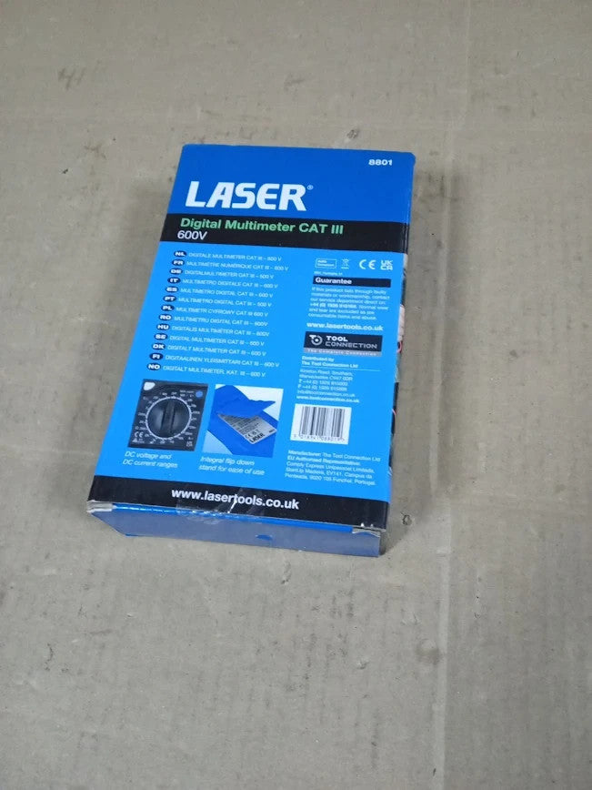 Laser 8801 Digital Multimeter CAT III 600V Data Hold Function New