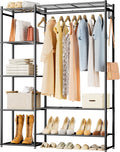 Neprock Clothes Rails Bedroom Free Standing Open Wardrobe Closet New