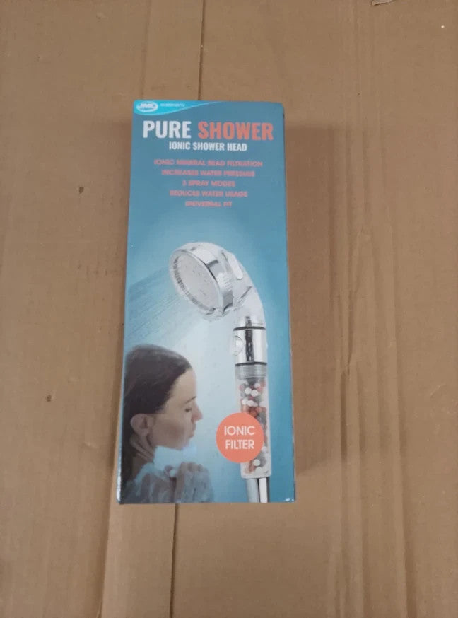 JML 3 Mode Pure Shower Head Chrome Bathroom Adjustable Handheld Spray Design New