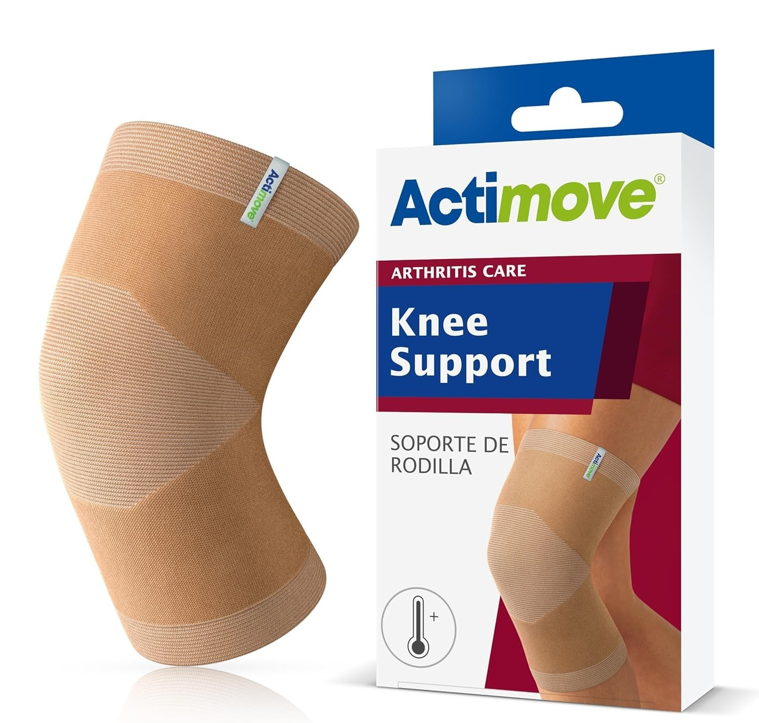 Actimove Arthritis Care Knee Support Light Compression Support Beige XL New