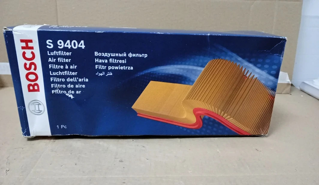 Bosch S9404 Car Air Filter Moisture Resistant High Performance Durable Design