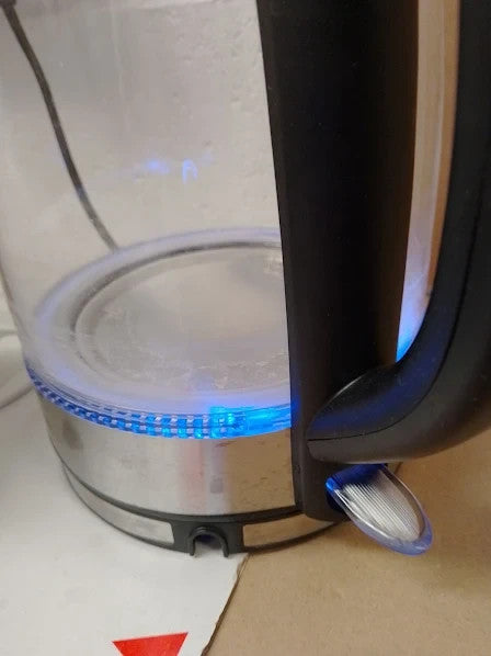 Tower PT10090BLK Illuminating Glass Kettle Removable Filter Boil Dry 1.7L 2200W