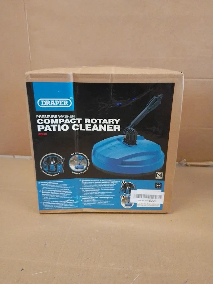 Draper 02013 Pressure Washer Compact Rotary Patio Cleaner Hand Powered Blue