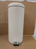 Habitat 30L Round Pedal Bin Matt Cream Kitchen Waste Rubbish Design