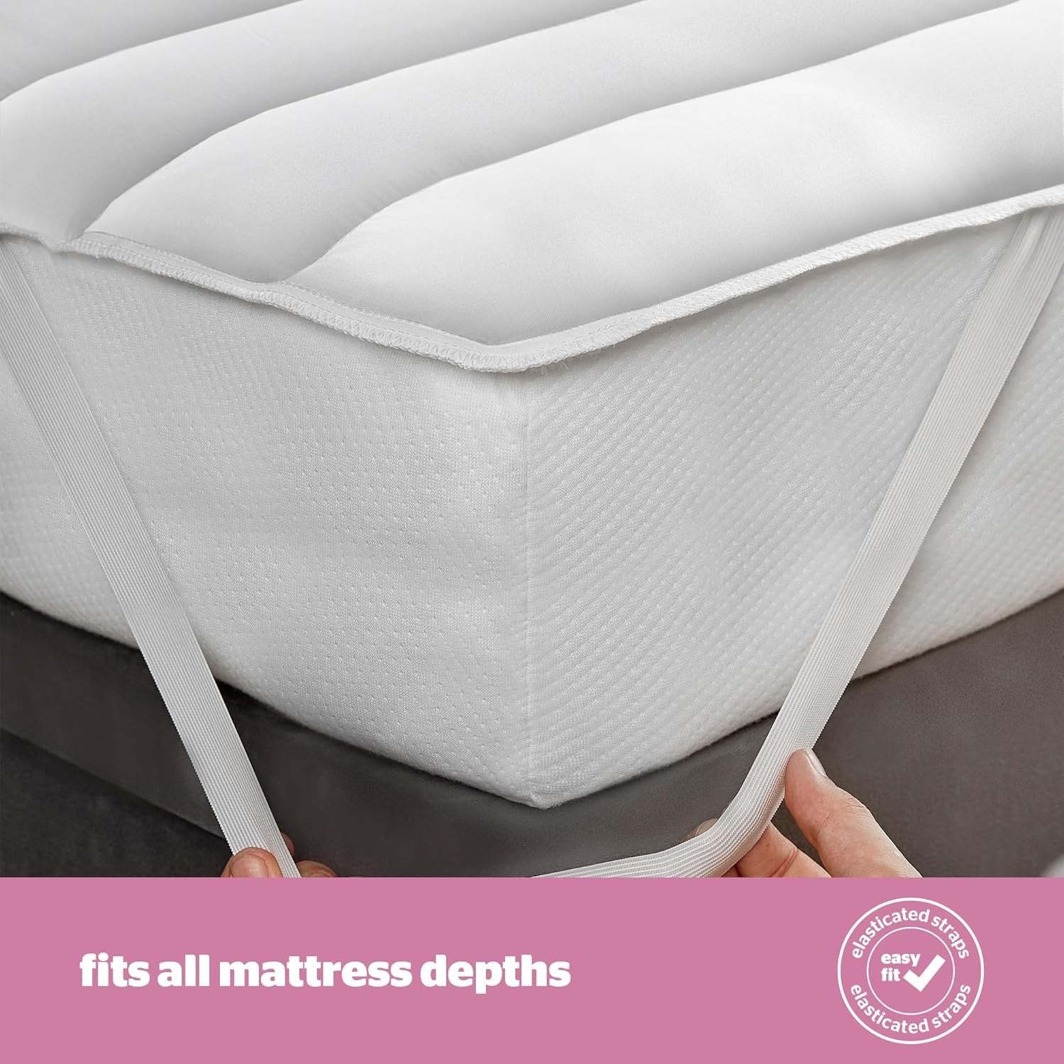 Silentnight Quilted Single Polyester Mattress Protector Extra Deep Fit New