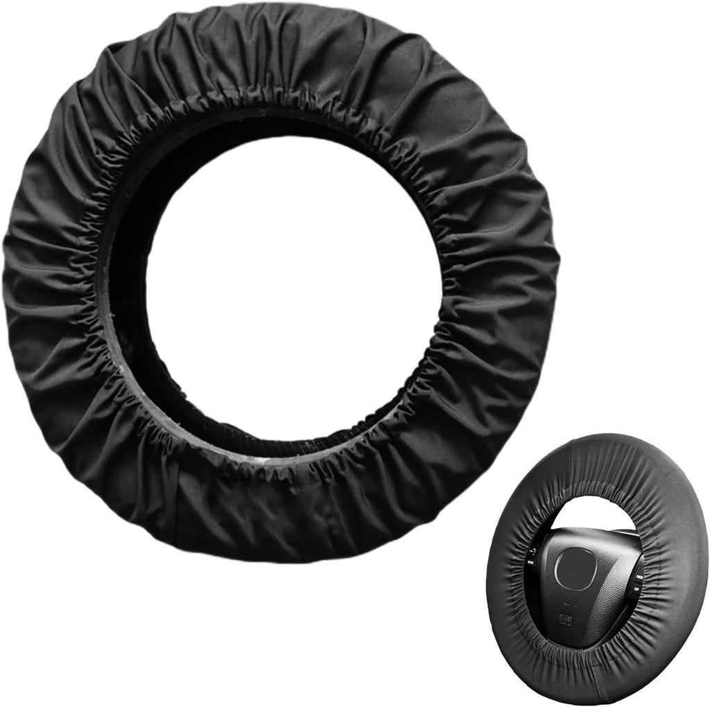 1Pcs Black Universal Steering Wheel Cover One Size Fits All Anti Slip New