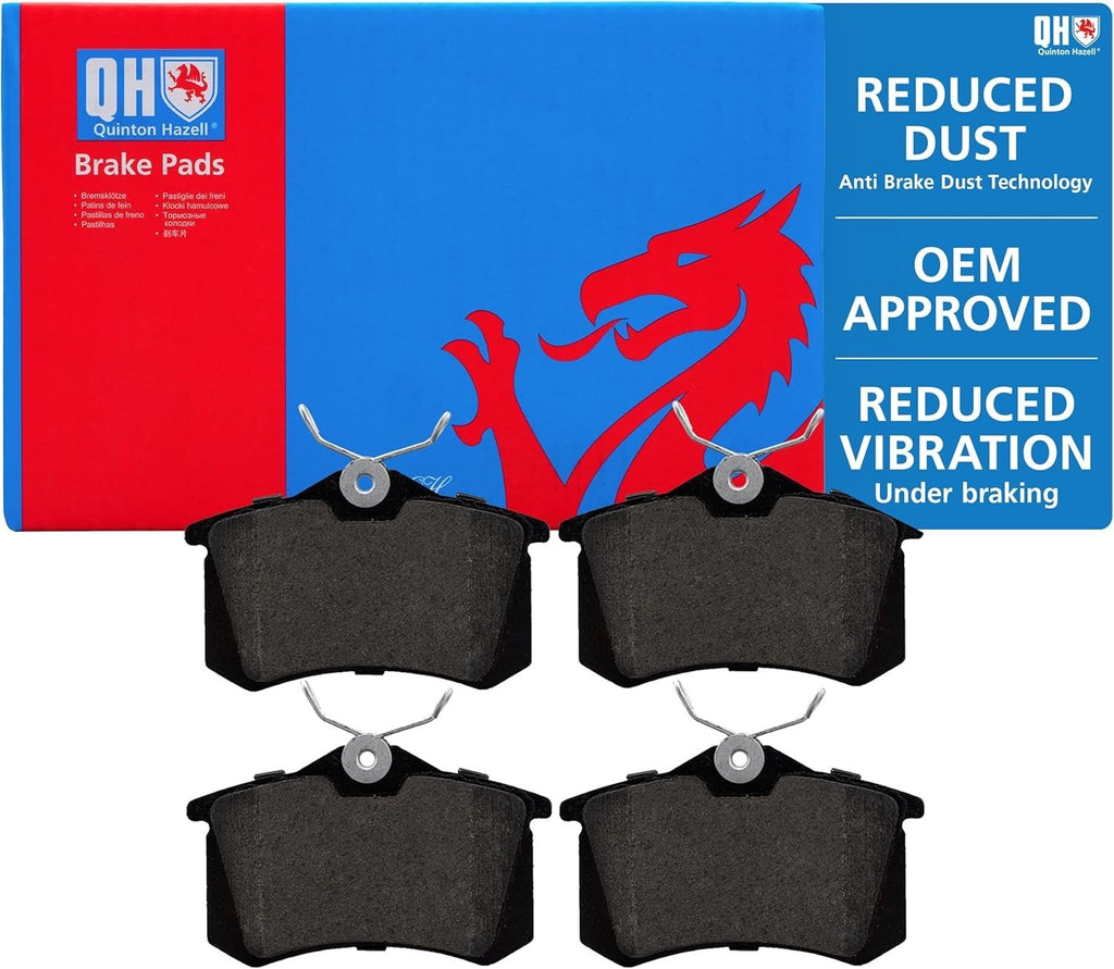 Quinton Hazell Brake Pad Set 4 Oem Quality Direct Fit Single Axle Rear New