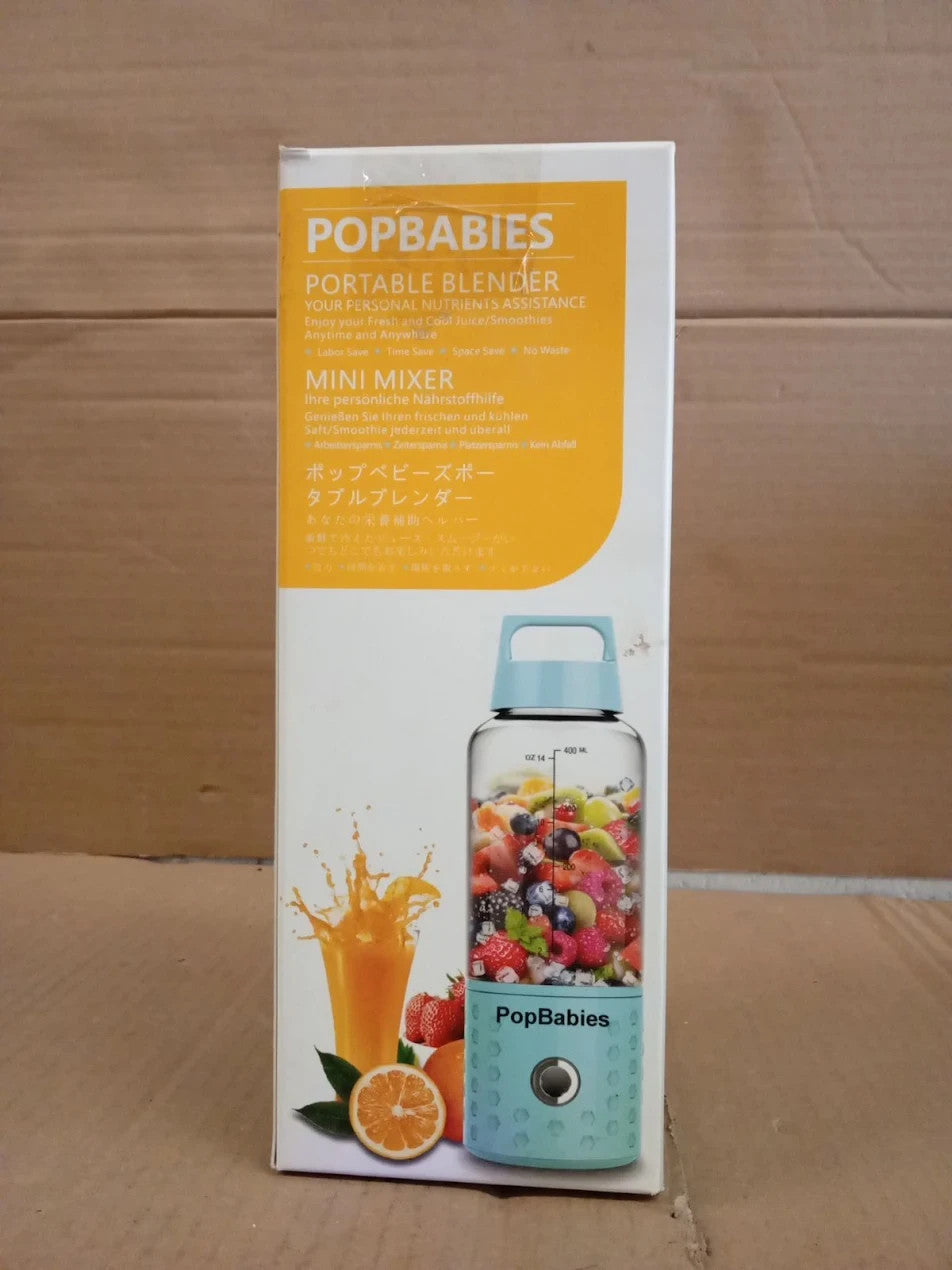 Blender Smoothie Maker PopBabies Portable Blender Shakes Powerful Princess Pink