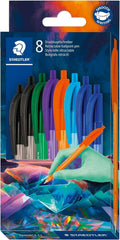 Steadler Ballpoint Pens Rainbow Medium Retractable Pen Multiverse Design New