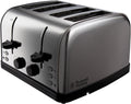 Russell Hobbs 18790 4 Slice Toaster 1500W Stainless Steel 26.3x29.5x17.9cm New