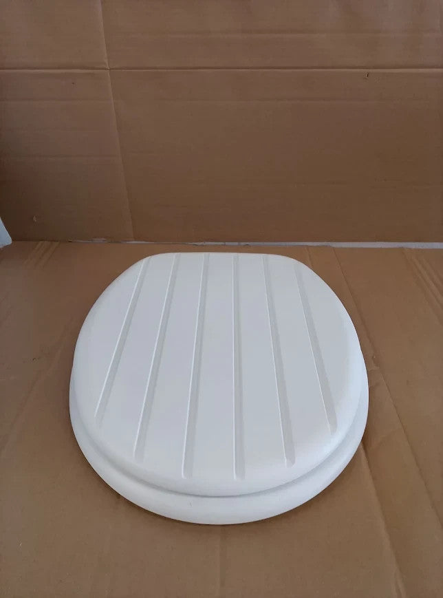 Argos Home Tongue Groove Style Toilet Seat White 45x37.3x5.3cm New