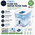 BRITA Flow XXL Water Filter Tank Light Blue 8.2L Plastic Jug 21.4x30x21.6cm