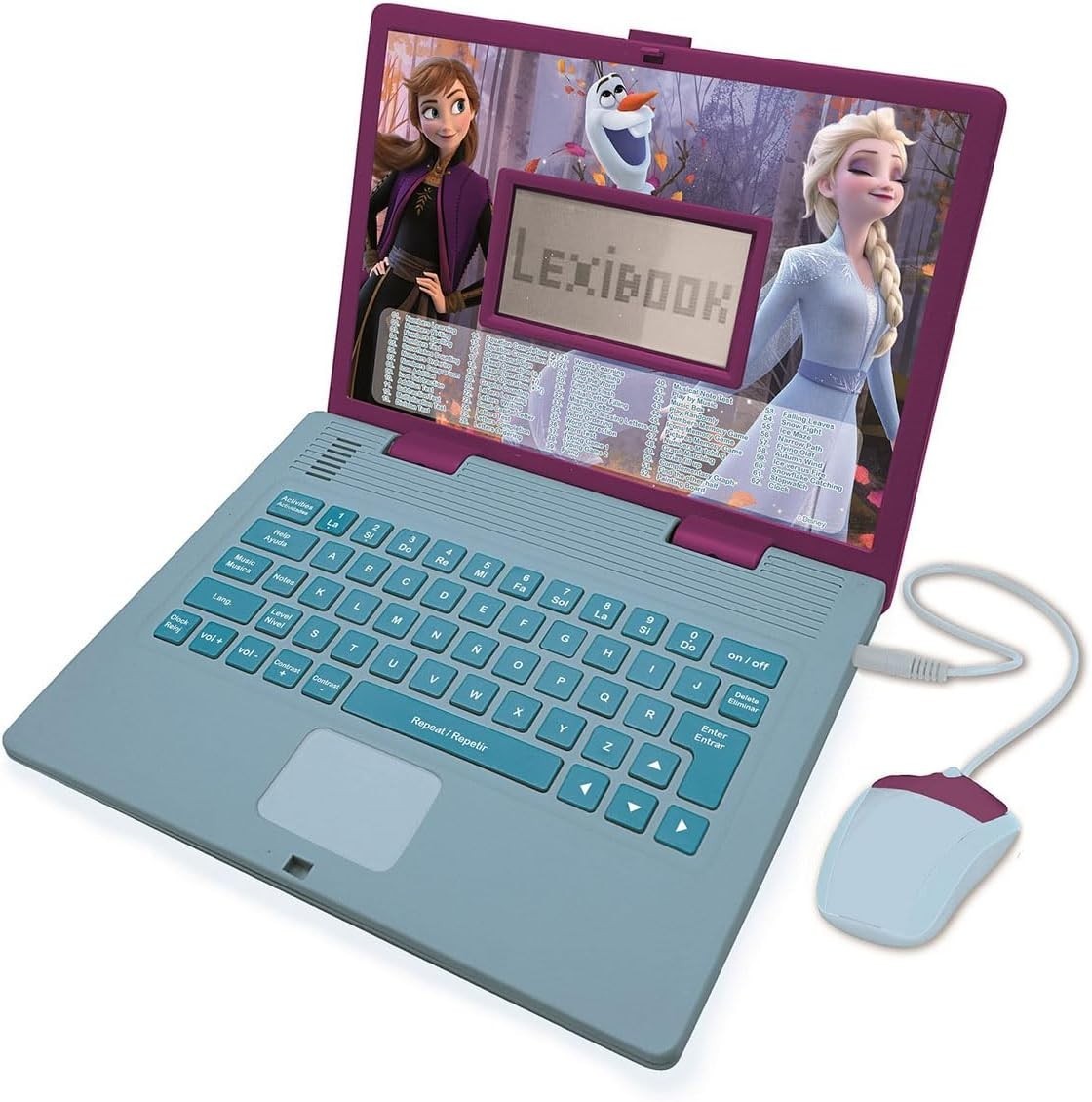 LEXIBOOK Frozen Educational Bilingual Laptop Spanish/English Girls Toy New