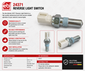 Febi Bilstein 24371 Reverse Light Switch 9x6.1x4.6cm Push Button 12 Amps
