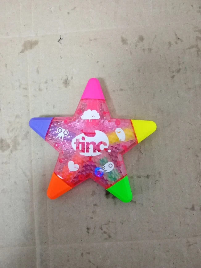 Tinc Star Shaped 5 In 1 Multi Coloured Highlighter Pen Kids Use School New