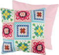 Trimits Half Stitch Cross Cushion Kit Back Included Pre Printed  Canvas New