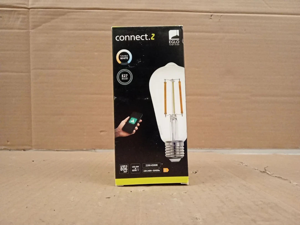 Eglo Connect Smart Home E27 LED Filament Light Bulb ST64 ZigBee Transparent New