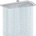 HardiValue 14inch Metal Rain Shower Head Rectangle Chrome Full Body Design New