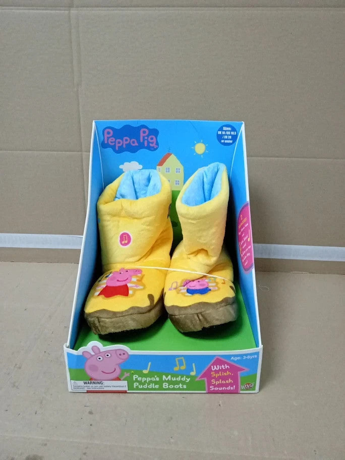 Wow Stuff Peppa Pig Toys Muddy Puddle Boots Interactive Wearable Yellow 2+ New