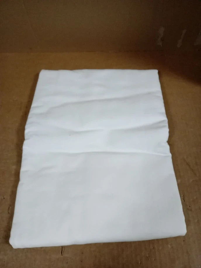 Encasa XO Tablecloth 56x120 Cotton Canvas White Machine Washable Dining Cover