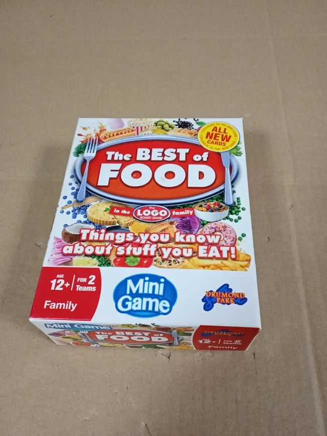 Drumond Park T73183 Logo The Best of Food Cardboard Memory Puzzle Mini Game