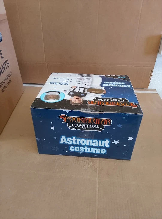 Spooktacular Astronaut Costume Helmet Space Suit Toddler Large 10-12 Yrs Old New