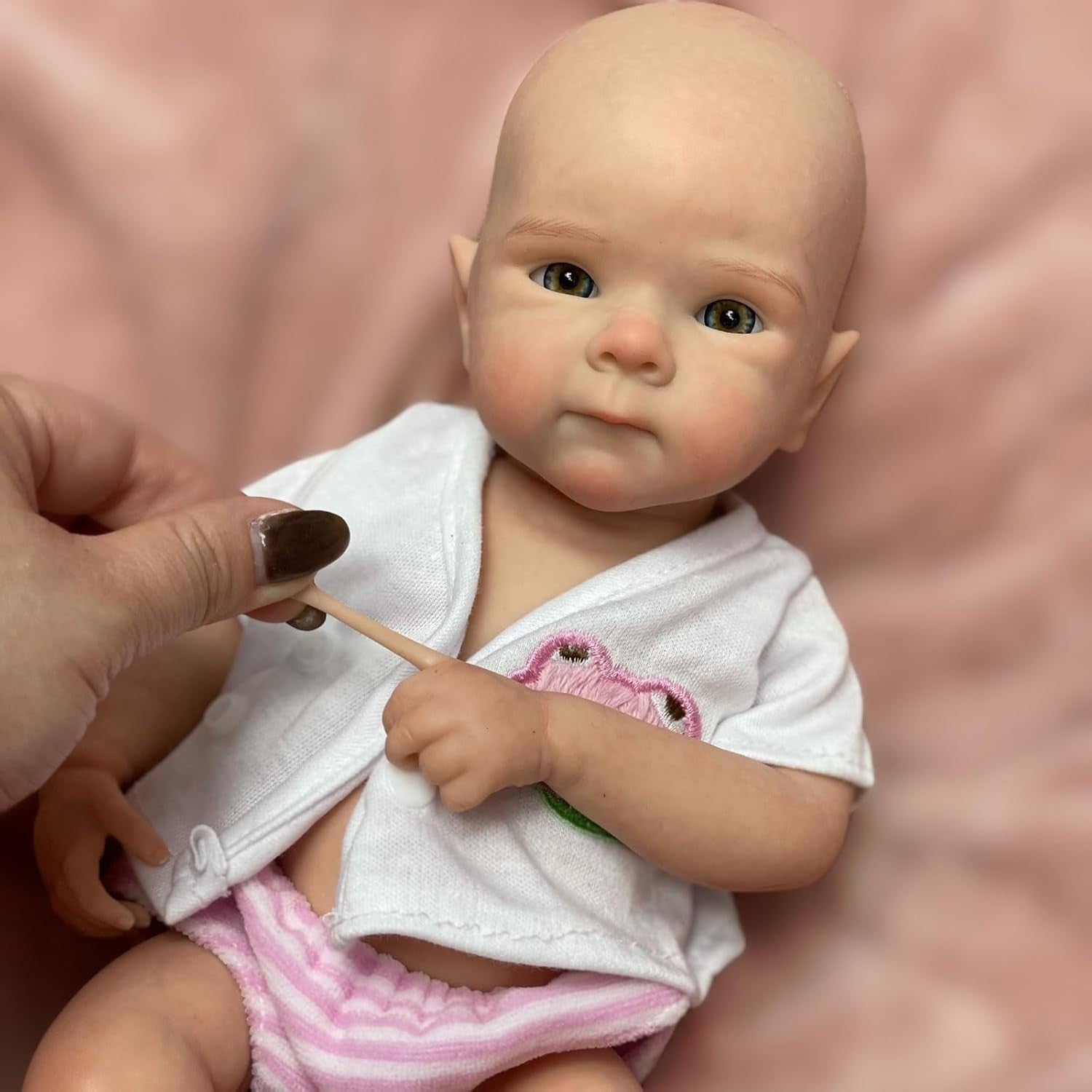 Gileutay 33cm Full Body Silicone Baby Doll Girl Lifelike Reborn Realistic 3+ New