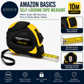 Amazon Basics Self Locking Tape Measure Metric Scale MID Accuracy 10m 1 Pack
