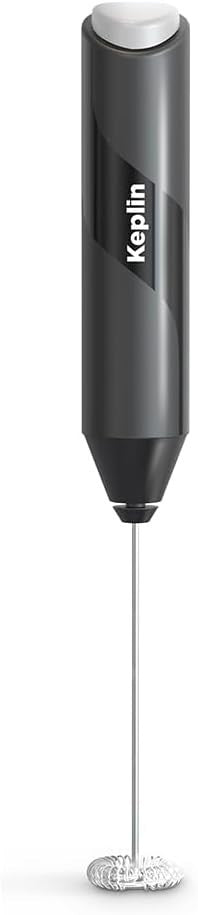 Keplin Handheld Milk Frother Stainless Steel Electric Whisk Portable 22.4cm New