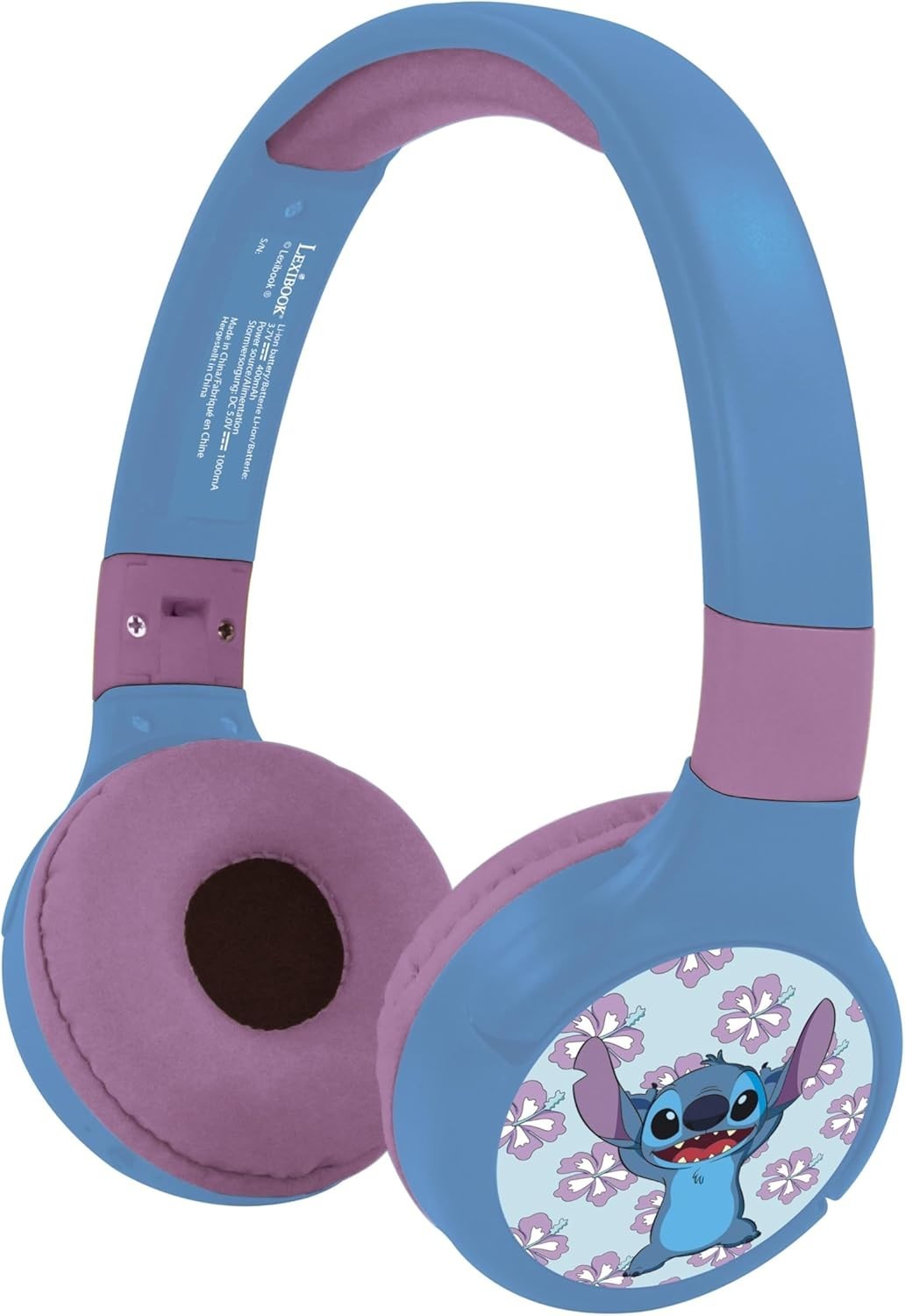 Lexibook Disney Stitch 2 In 1 Bluetooth & Wired Headphones Microphone New