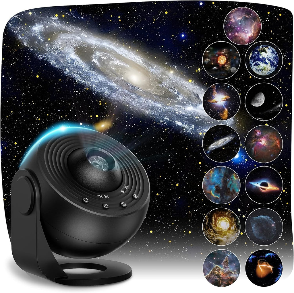 Galaxy Projector With 13 Film Discs Planetarium Star Projector Light 360 New