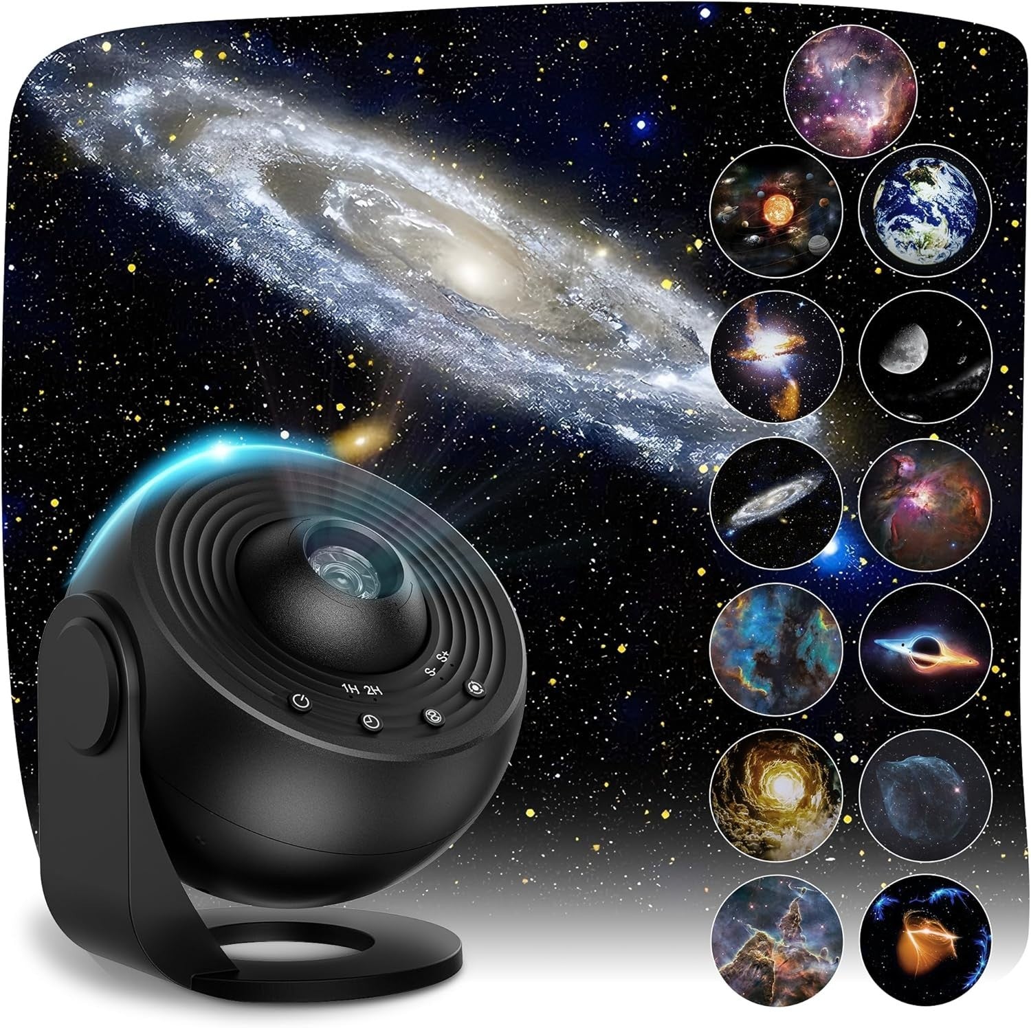 Galaxy Projector With 13 Film Discs Planetarium Star Projector Light 360 New