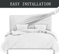 King Bed Headboard Cover Stretch Velvet Slipcover Black Dustproof Protector New