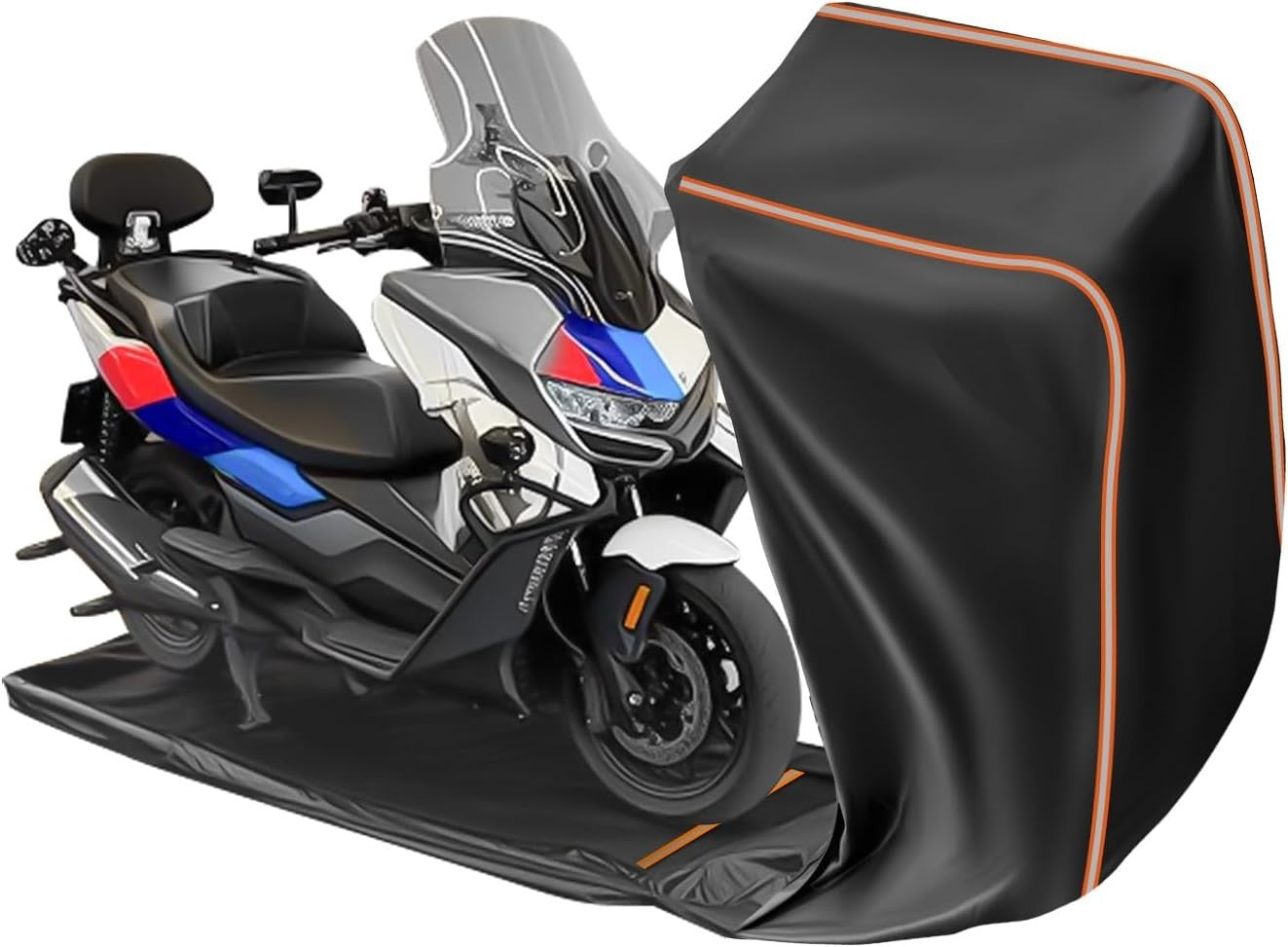 Fjwdsc Full Enclosed Large Length Up To 118in Motorbike Cover 118x47x59in New