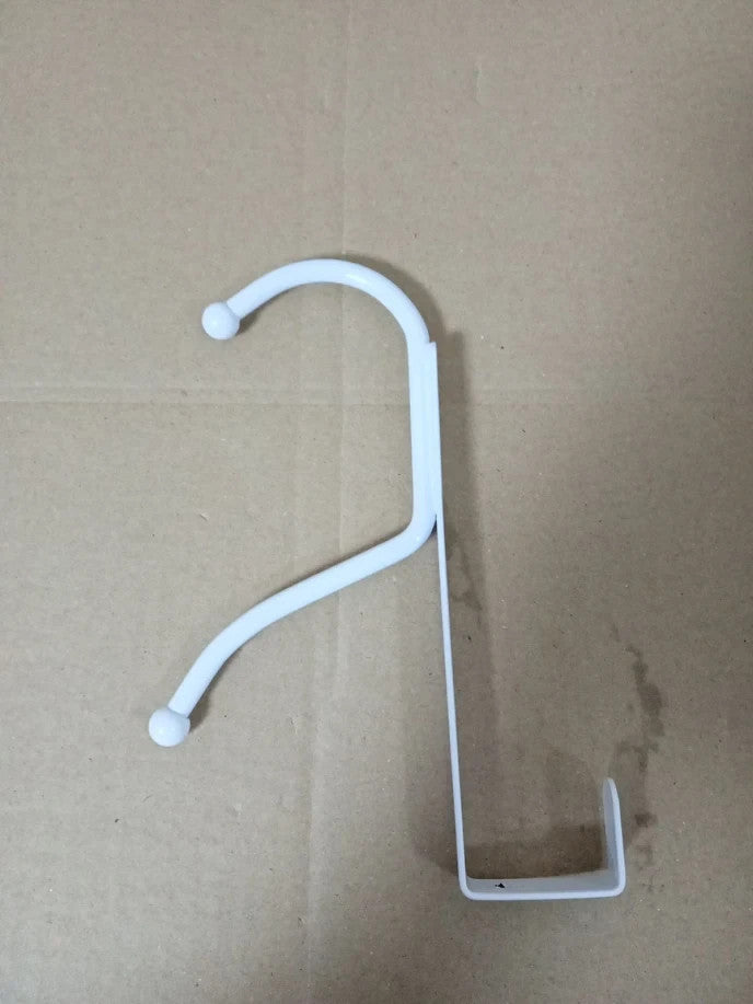Niffgaff Over Door Hook 2 Pieces Heavy Duty Fits Coat Hanger White Organizer New