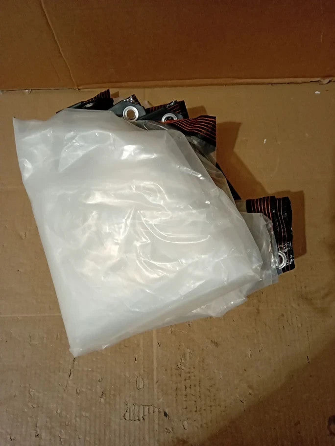 Clear Tarpaulin Waterproof Heavy Duty With Eyelets 10x10ft PVC Thicken Tarp New