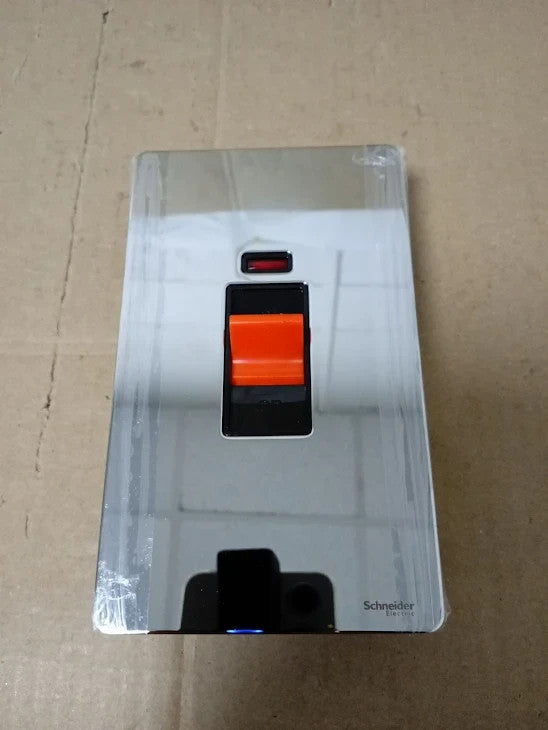 Schneider Electric Ultimate Screwless Flat Plate Control Switch Neon New