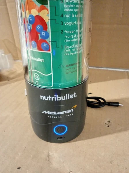 Nutribullet Portable Blender Mclaren Formula 1 Team Grey 9.5x8.5x30cm New