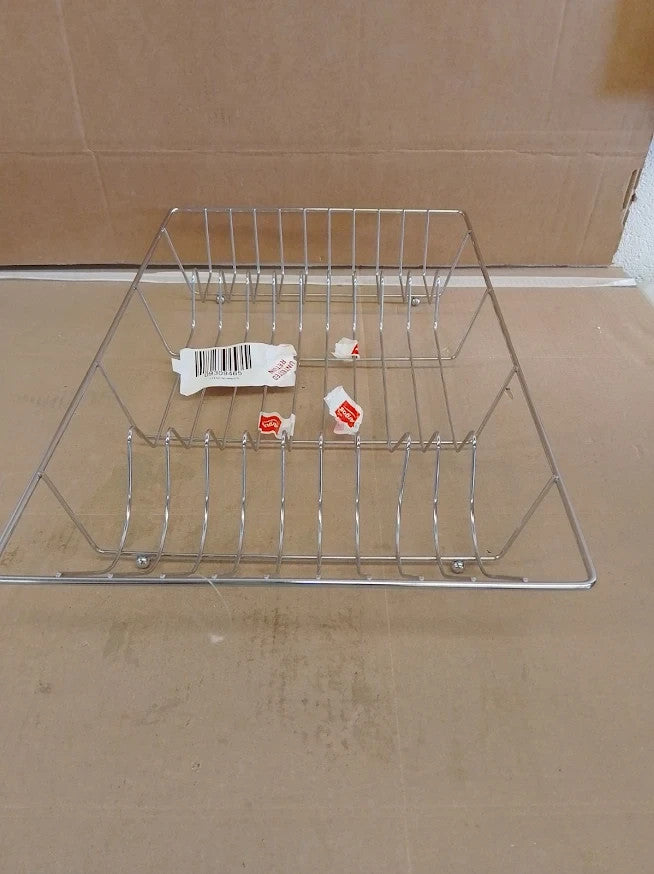 Chrome Wire Dish Drainer Rack Plate Drying Rack Kitchen Sink Organizer New