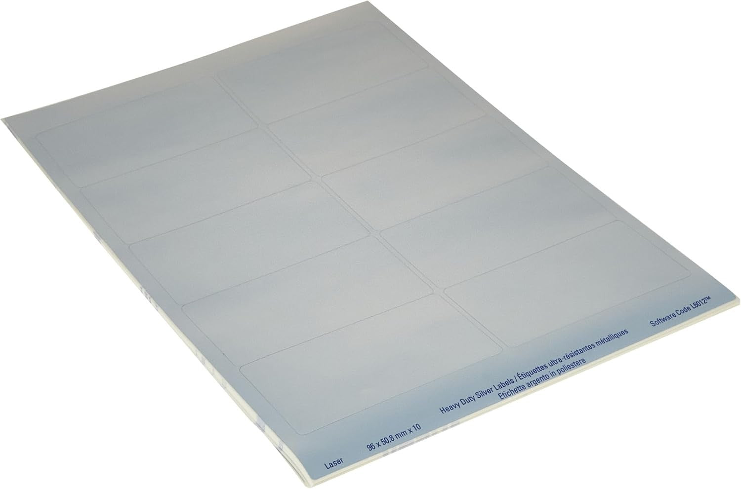 Avery L6012-20 Silver Heavy Duty Extra Strong Adhesive Labels 96x50.8mm New