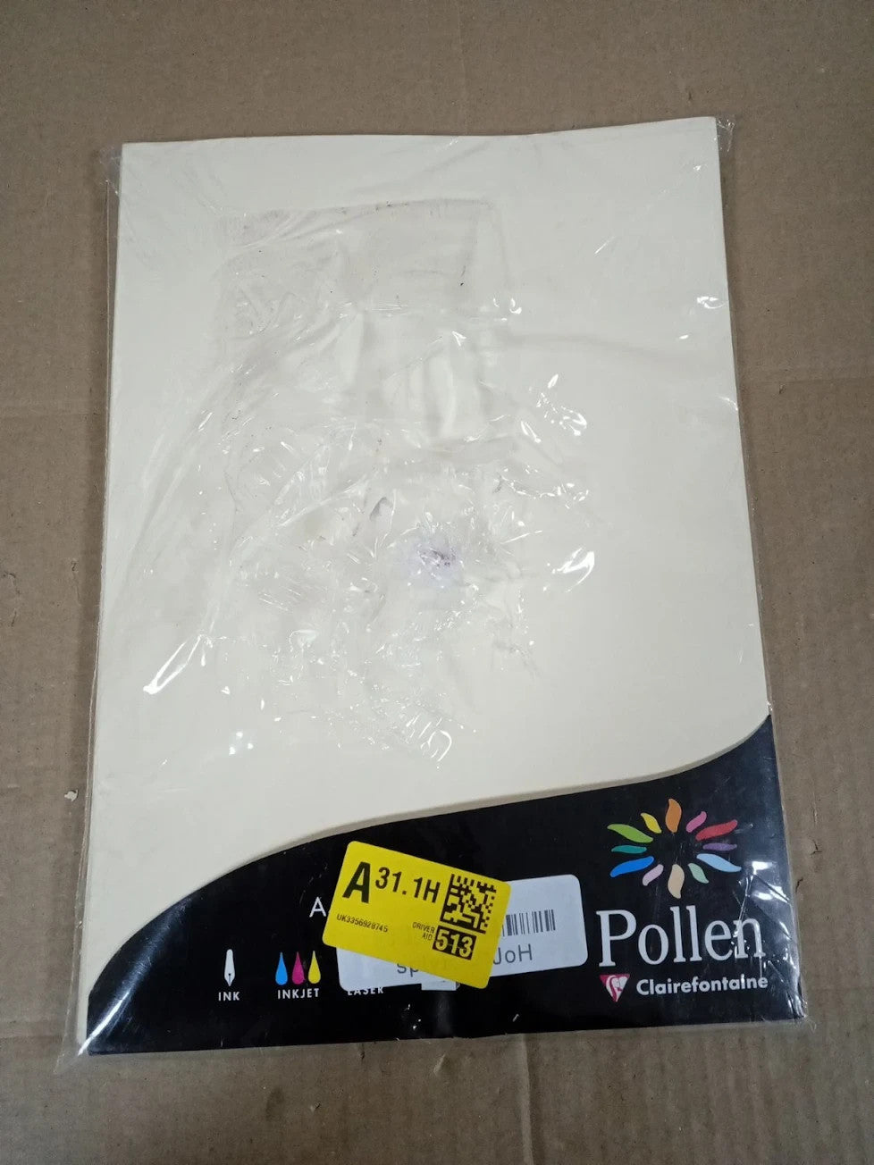 Clairefontaine 4204C Wallet 50 Sheets Format A4 21x29x7cm 120gsm Cream New