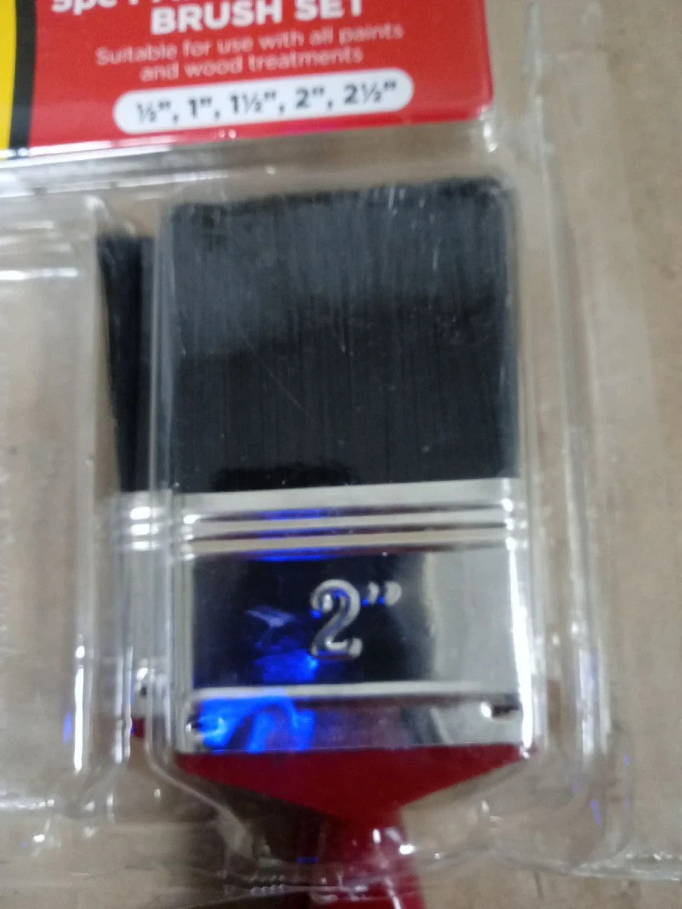 Fit For The Job 2 Pieces Mixed Sizes Paint Brush Set Smooth Finish Emulsion New