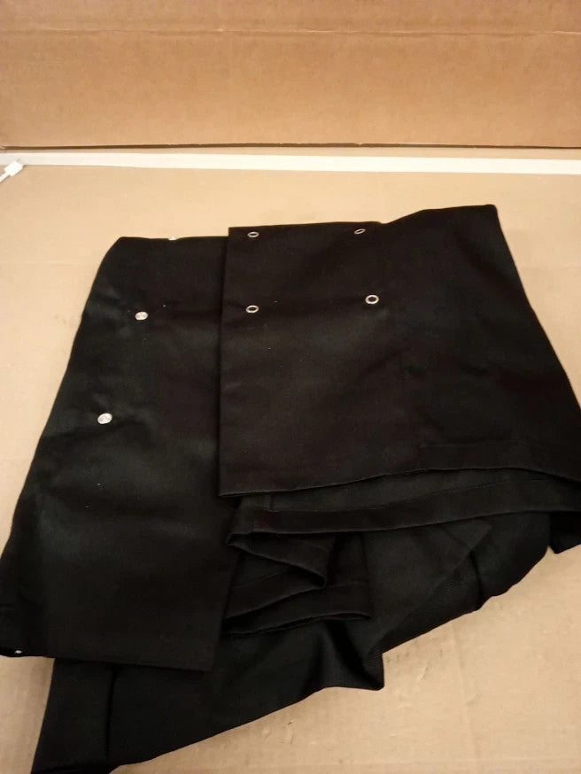 Whites Vegas Unisex Chef Jacket Short Sleeve Black L 44-46in Polycotton A439 New