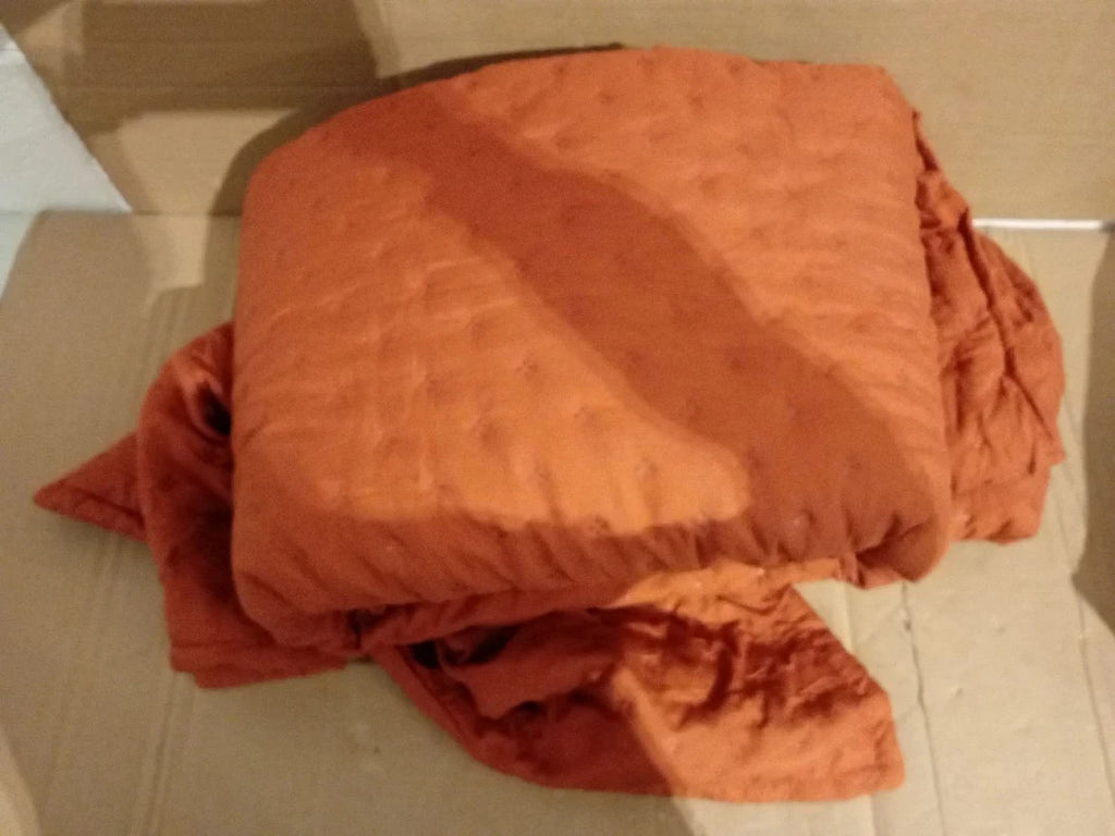Andency King Size Quilt Bedding Set 106x96in Burnt Orange Fall Soft Lightweight