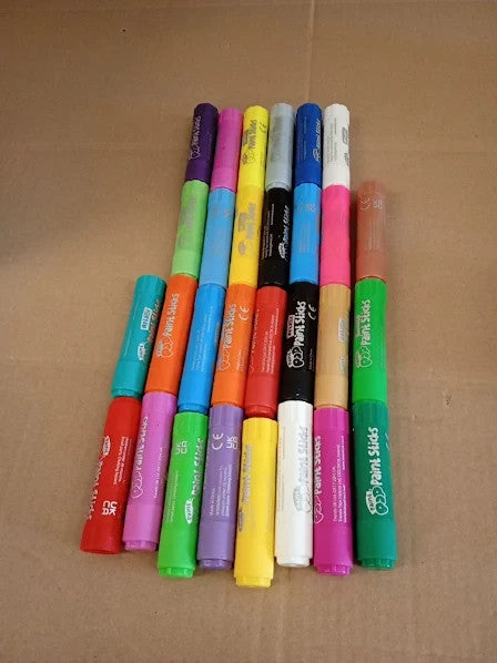 Paint Pop Paint Sticks Kids 29 Pack Assorted Colours Giant 30x8.7x8.7cm New